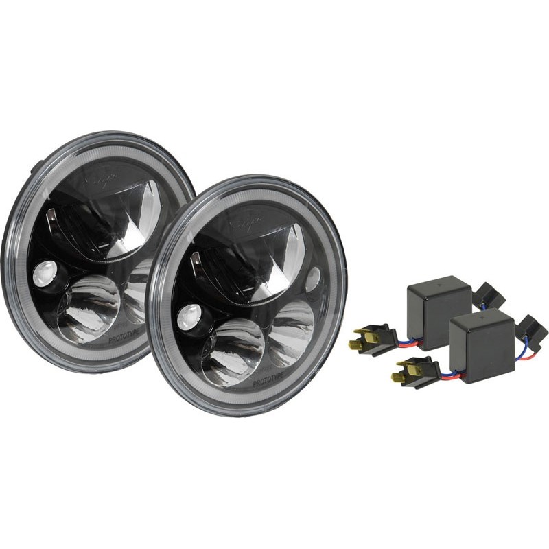 Optique phares LED Vortex Vision X Black/Chrome Optique phares LED Vortex Vision X Black/Chrome