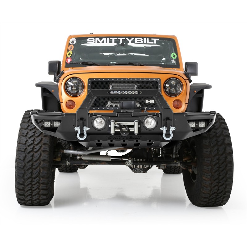 Pare-chocs avant acier Smittybilt Stryker Jeep Wrangler JK/JL Pare-chocs avant acier Smittybilt Stryker Jeep Wrangler JK/JL