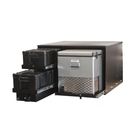 Combinaison tiroirs 4 boîtes Cub & glissière pour frigo