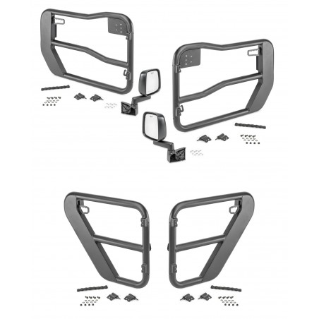 Demi-portes acier tubulaires Fortis Rugged Ridge pour Jeep Wrangler JL Unlimted