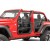 Demi-portes acier tubulaires Fortis Rugged Ridge pour Jeep Wrangler JL Unlimted