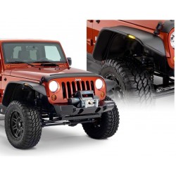 Extensions d'ailes Bushwacker Flat Style Jeep Wrangler JK Unlimited