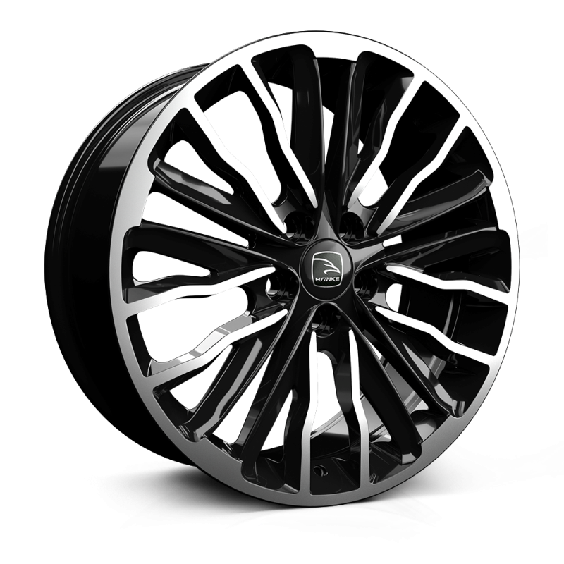 Jante aluminium Hawke Harrier Black Polish 20 pouces Jante aluminium Hawke Harrier Black Polish 20 pouces