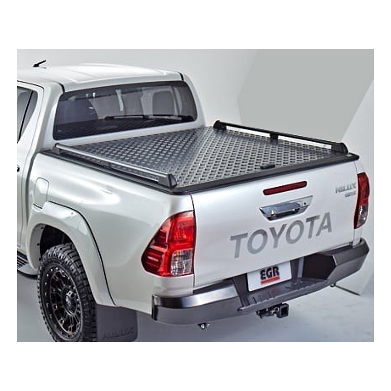 Couvre benne aluminium EGR Black Powder Coated Toyota Hilux 2016-2020