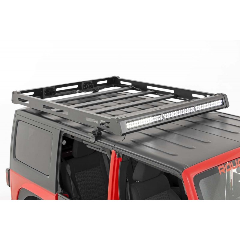 Galerie de toit Rack System Rough Country Jeep Wrangler JK Galerie de toit Rack System Rough Country Jeep Wrangler JK