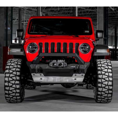 Pare-chocs avant aluminium Rival Stubby pour Jeep Wrangler JK et JL de 2007 à 2025