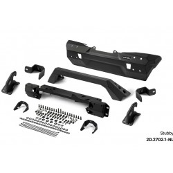 Pare-chocs avant aluminium Rival Stubby pour Jeep Wrangler JK et JL de 2007 à 2025