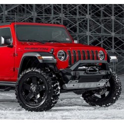Pare-chocs avant aluminium Rival Stubby pour Jeep Wrangler JK et JL de 2007 à 2025