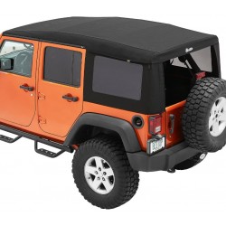 Bâche Supertop Ultra Black Twill Bestop Jeep Wrangler JK 4 portes