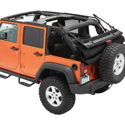 Bâche Supertop Ultra Black Twill Bestop Jeep Wrangler JK 4 portes