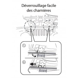 Couvre benne rigide EGR pour Mitsubishi L200 Double-Cabine de 2010 à 2015