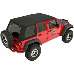 Bâche Trektop Pro Hybrid Black Twill Jeep Wrangler JK 4 portes