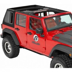 Bâche Trektop Pro Hybrid Black Twill Jeep Wrangler JK 4 portes