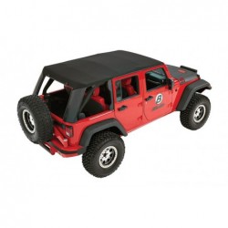 Bâche Trektop Pro Hybrid Black Twill Jeep Wrangler JK 4 portes