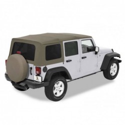 Bâche Supertop NX Bestop Kaki Jeep Wrangler JK 4 portes