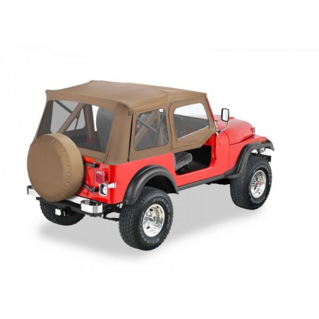 Bâche Supertop Classic avec hauts de porte Bestop Spice Jeep Wrangler YJ