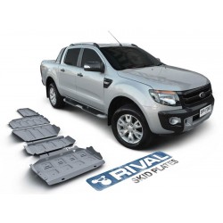 Blindages de protection aluminium Rival pour Ford Ranger T6