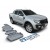 Blindages de protection aluminium Rival pour Ford Ranger T6