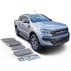 Blindages de protection aluminium Rival pour Ford Ranger T6-T7