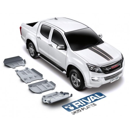 Blindages de protection aluminium Rival pour Isuzu D-Max