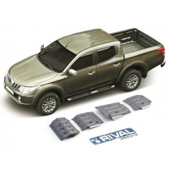 Blindages de protection aluminium Rival pour Mitsubishi L200