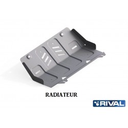 Blindages de protection aluminium Rival Radiateur pour Mitsubishi L200