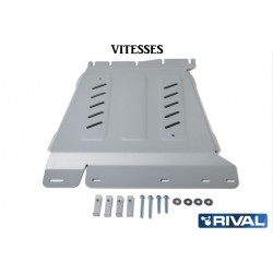 Blindages de protection aluminium Rival Vitesses pour Nissan Navara D40