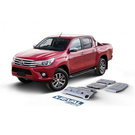 Blindages de protection aluminium Rival pour Toyota Hilux