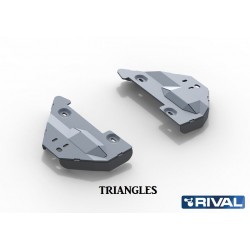 Blindages de protection aluminium Rival Triangles pour Toyota Hilux