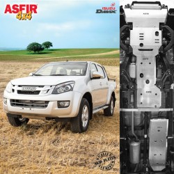 Blindage aluminium Asfir boîte de transfert pour Isuzu D-Max de 2012 à 2020