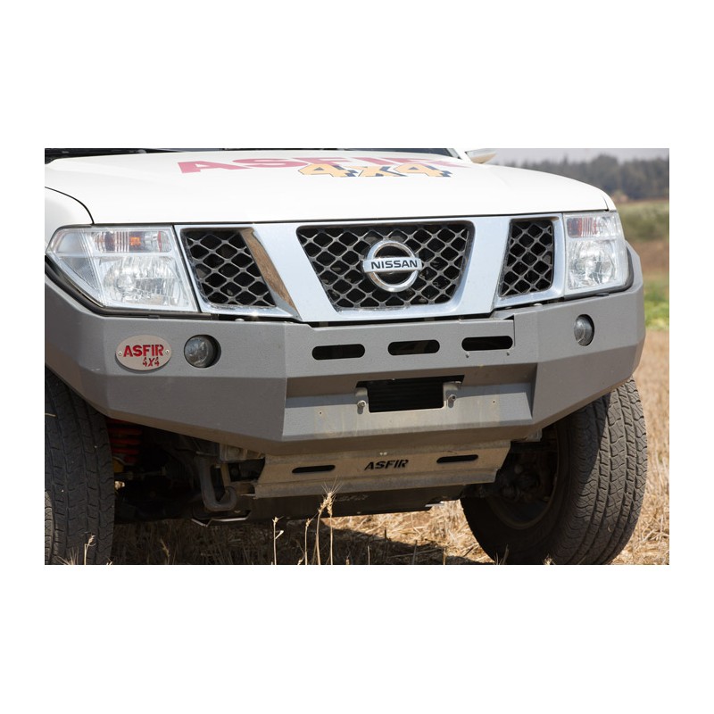 Pare-chocs acier support treuil Asfir pour Nissan Navara D40 2005-2012