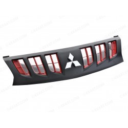 Calandre grille Predator Noir Mat Red Accents Mitsubishi L200 2015-2019