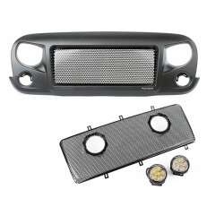 Kit calandre Grille Spartan Leds Rugged Ridge Jeep Wrangler JK