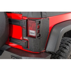 Protections d'angle arrière acier Noir Rugged Ridge pour Jeep Wrangler JK de 2007 à 2017