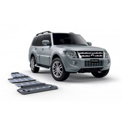 Blindages de protection aluminium Rival pour Mitsubishi Pajero