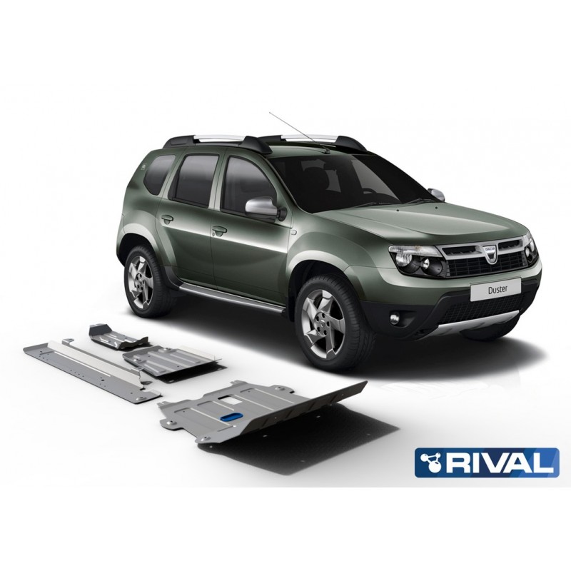 Blindages de protection aluminium Rival pour Dacia Duster Blindages de protection aluminium Rival pour Dacia Duster