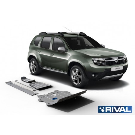 Blindages de protection aluminium Rival pour Dacia Duster