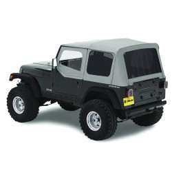 Bâche de remplacement Grise fenêtres teintées Bestop Jeep Wrangler YJ 1988-1995