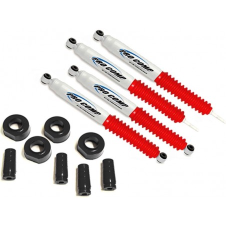 Kit réhausse câles ressorts +1,5" Jeep Wrangler TJ 1997-2006