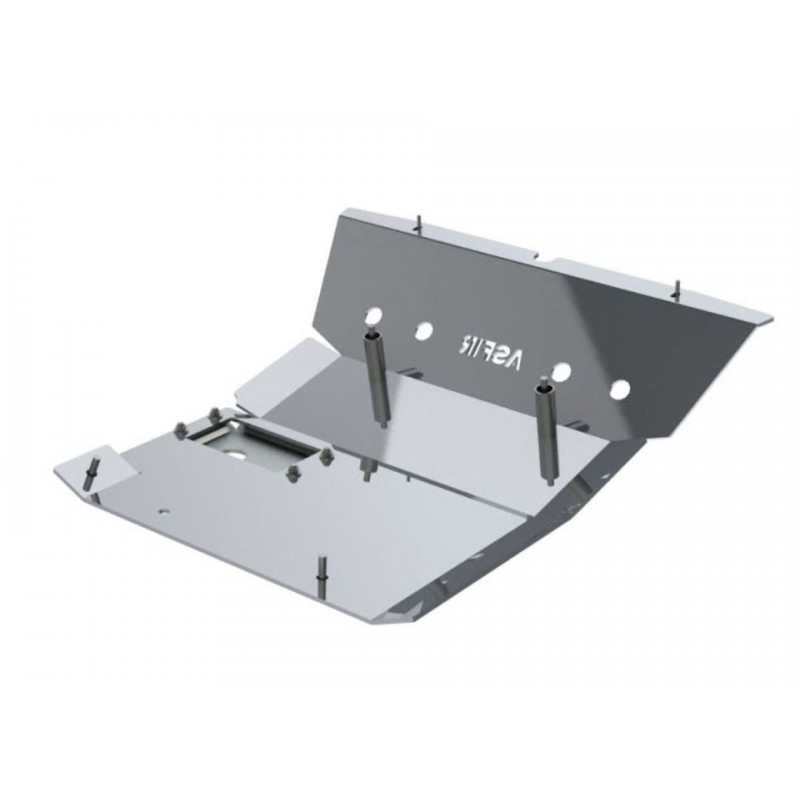 Blindage aluminium avant Asfir pour Jeep Cherokee KJ Liberty 2004-2005 Blindage aluminium avant Asfir pour Jeep Cherokee KJ Liberty 2004-2005
