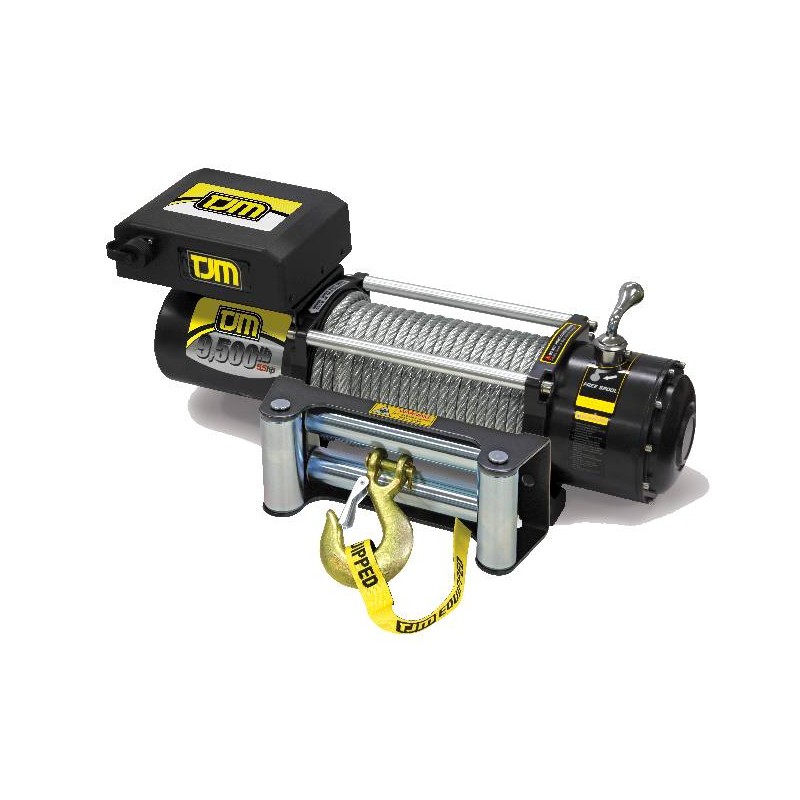 Treuil électrique TJM 4,3 tonnes câble acier 12 volts Treuil électrique TJM 4,3 tonnes câble acier 12 volts