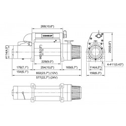 Treuil Come-Up DV9i 4082 kg 12 volts