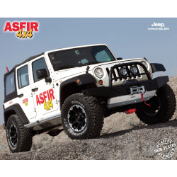 Pare-chocs acier support treuil Asfir pour Jeep Wrangler JK 2007-2017