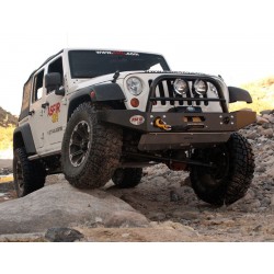 Pare-chocs acier support treuil Asfir pour Jeep Wrangler JK 2007-2017