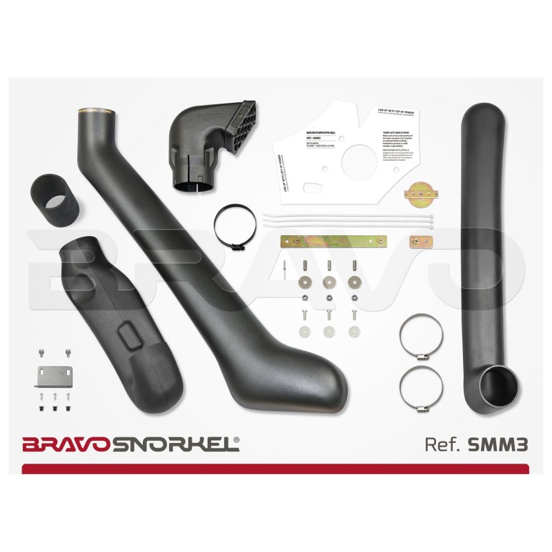 Snorkel Bravo Mitsubishi Pajero V60 DI-D 2000-2006 Snorkel Bravo Mitsubishi Pajero V60 DI-D 2000-2006