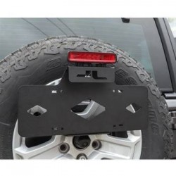 Support plaque immatriculation sur roue de secours OFD Jeep Wrangler JL