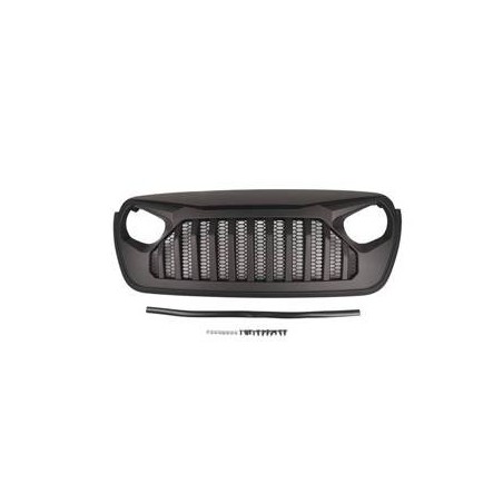 Grille de calandre OFD Angry Eyes Noir Mat Jeep Wrangler JL et Gladiator JT