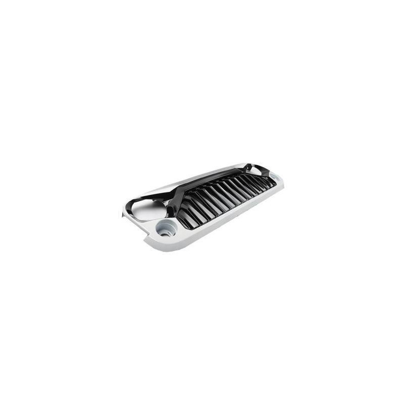 Grille de calandre OFD Angry Eyes Blanc Brillant Jeep Wrangler JK 2007-2017 Grille de calandre OFD Angry Eyes Blanc Brillant Jeep Wrangler JK 2007-2017