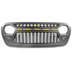 Grille de calandre OFD Angry Eyes avec éclairage Jeep Wrangler JL 2018-2022