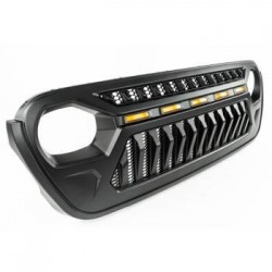 Grille de calandre OFD Angry Eyes avec éclairage Jeep Wrangler JL 2018-2022